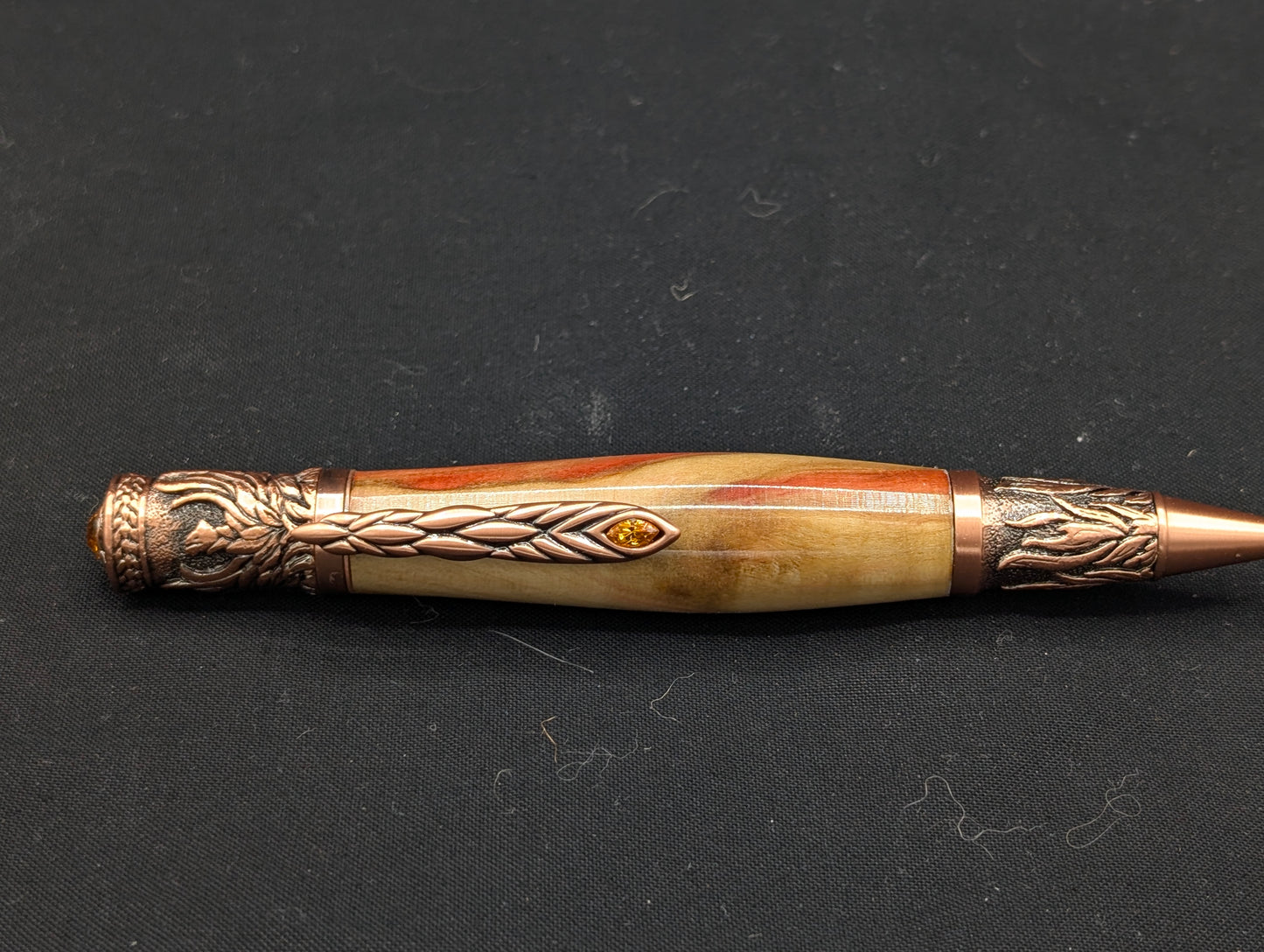 Phoenix Rising Pen in Flame Box Elder