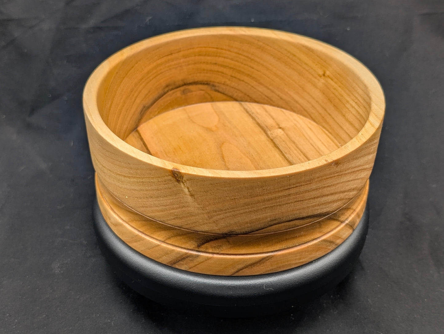 Cherry Flat Bottomed Bowl with Decorative Cove