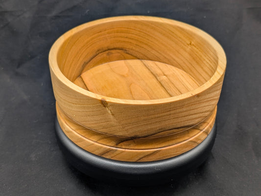 Cherry Flat Bottomed Bowl with Decorative Cove