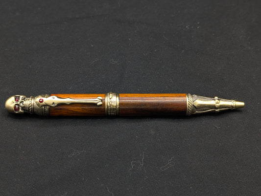 Skull Pen in Cocobolo