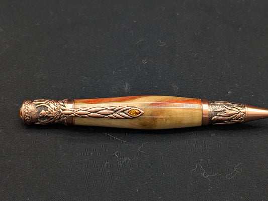 Phoenix Rising Pen in Flame Box Elder