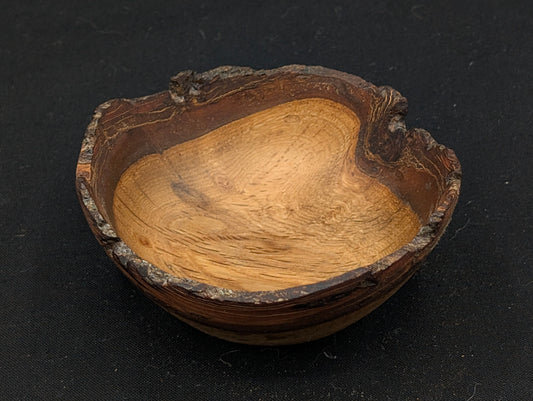 Natural Edge Oak Ring Bowl